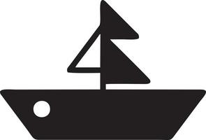 barco icono símbolo diseño vector imagen. ilustración de el Embarcacion barco transporte diseño imagen. eps 10