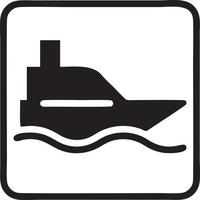 Boat icon symbol design vector image. Illustration of the ship boat transportation design image. EPS 10.