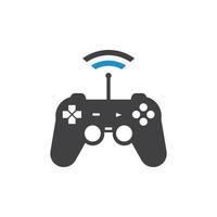 video game controller logo icon vector illustration