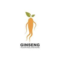 ginseng ilustración icono vector diseño