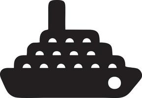 Boat icon symbol design vector image. Illustration of the ship boat transportation design image. EPS 10.