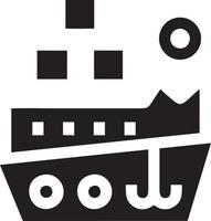 Boat icon symbol design vector image. Illustration of the ship boat transportation design image. EPS 10.