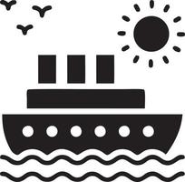 Boat icon symbol design vector image. Illustration of the ship boat transportation design image. EPS 10.