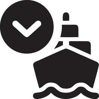 Boat icon symbol design vector image. Illustration of the ship boat transportation design image. EPS 10.