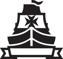 Boat icon symbol design vector image. Illustration of the ship boat transportation design image. EPS 10.