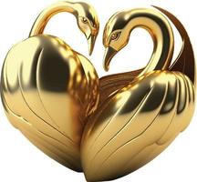 Golden Heart Free Vector