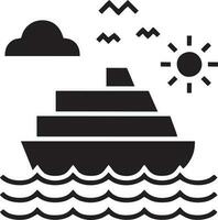 Boat icon symbol design vector image. Illustration of the ship boat transportation design image. EPS 10.