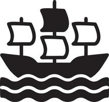 Boat icon symbol design vector image. Illustration of the ship boat transportation design image. EPS 10.