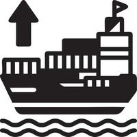 Boat icon symbol design vector image. Illustration of the ship boat transportation design image. EPS 10.