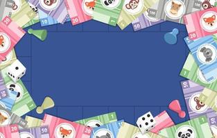 Monopoly Board Games Element Background vector