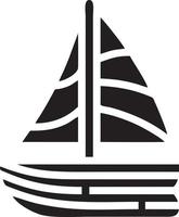 Boat icon symbol design vector image. Illustration of the ship boat transportation design image. EPS 10.