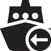 Boat icon symbol design vector image. Illustration of the ship boat transportation design image. EPS 10.