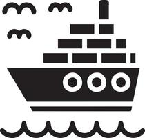 Boat icon symbol design vector image. Illustration of the ship boat transportation design image. EPS 10.