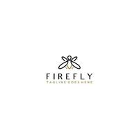 Firefly Logo Icon Design Template. Modern and Minimalist flat vector