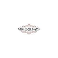 Vintage Elegant Logo Illustration In Isolated White Background vector