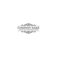 Vintage Elegant Logo Illustration In Isolated White Background vector