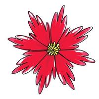 hand drawing flowers element set 01 vector