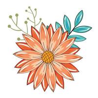 hand drawing flowers element set 01 vector