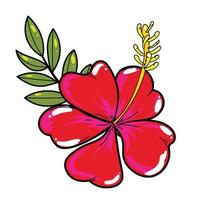 mano dibujo flores elemento conjunto 01 vector