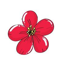 hand drawing flowers element set 01 vector