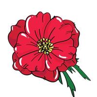 mano dibujo flores elemento conjunto 01 vector