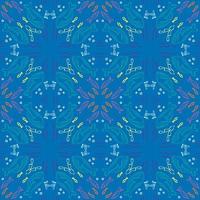 Seamless pattern with cute whales. vector