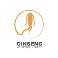 ginseng illustration icon vector design