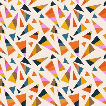 Fondo de arte de patrón de triángulo abstracto vector