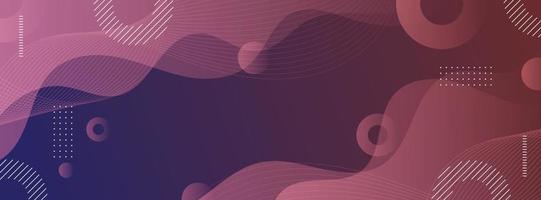 banner background. colorful, elegant gradation of purple ,wave effect vector