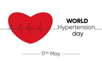 Vector illustration concept of world hypertension day.