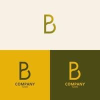 the letter b logo with a clean and modern style also uses a luxurious gold gradient color, which is perfect for strengthening your company logo branding vector