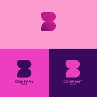 the letter b logo with a clean and modern style also uses a progressive gradient red color, which is perfect for strengthening your company logo branding vector