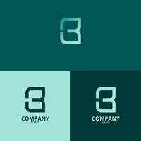 The letter b logo with a clean and modern style also uses a blue gradient color with a youthful theme, which is perfect for strengthening your company logo branding vector