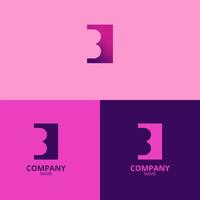 the letter b logo with a clean and modern style also uses a progressive gradient red color, which is perfect for strengthening your company logo branding vector