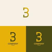 the letter b logo with a clean and modern style also uses a luxurious gold gradient color, which is perfect for strengthening your company logo branding vector