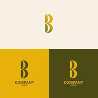 the letter b logo with a clean and modern style also uses a luxurious gold gradient color, which is perfect for strengthening your company logo branding vector