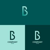 The letter b logo with a clean and modern style also uses a blue gradient color with a youthful theme, which is perfect for strengthening your company logo branding vector