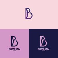 the letter b logo with a clean and modern style also uses a faded gradient red color with a more professional nuance, which is perfect for strengthening your company logo branding vector