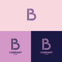 the letter b logo with a clean and modern style also uses a faded gradient red color with a more professional nuance, which is perfect for strengthening your company logo branding vector