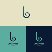 The letter b logo with a clean and modern style also uses a faded blue gradient color that has a professional feel, perfect for strengthening your company logo branding vector