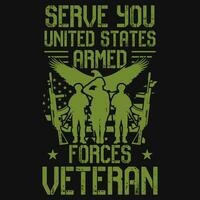 Veterans day tshirt design vector