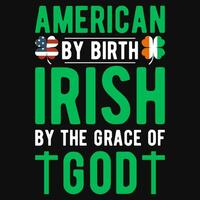 Irish S.t Patrick day tshirt design vector