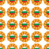 mönster kaka med flagga Land bulgarien i gott kex png