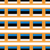 Pattern cookie with flag country Estonia in tasty biscuit png