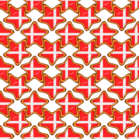 mönster kaka med flagga Land Danmark i gott kex png