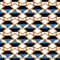 Pattern cookie with flag country Estonia in tasty biscuit png