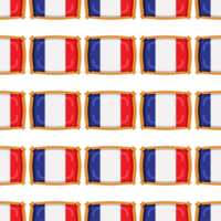 Pattern cookie with flag country France in tasty biscuit png