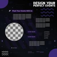 Design your perfect event social media posts vector