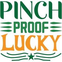 pinch proof lucky vector