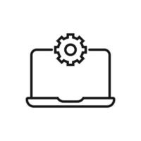 editable icono de ajustes, vector ilustración aislado en blanco antecedentes. utilizando para presentación, sitio web o móvil aplicación